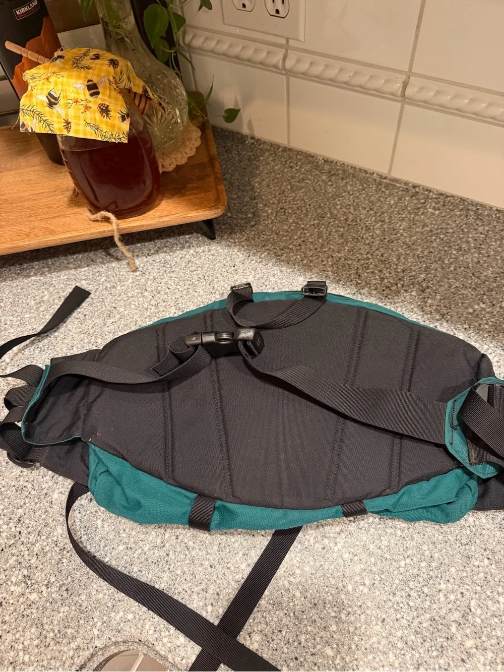 Vintage The North Face Men's Green Travel Waist Pack